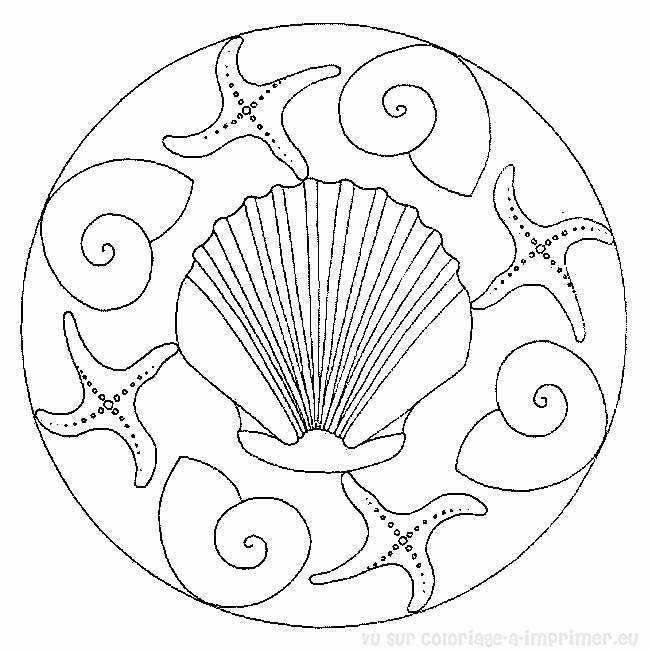 Dessin à colorier: Mandalas pour Enfants (Mandalas) #124234 - Coloriages à Imprimer Gratuits