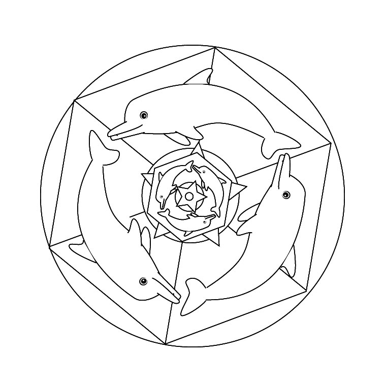 Dessin à colorier: Mandalas pour Enfants (Mandalas) #124250 - Coloriages à Imprimer Gratuits