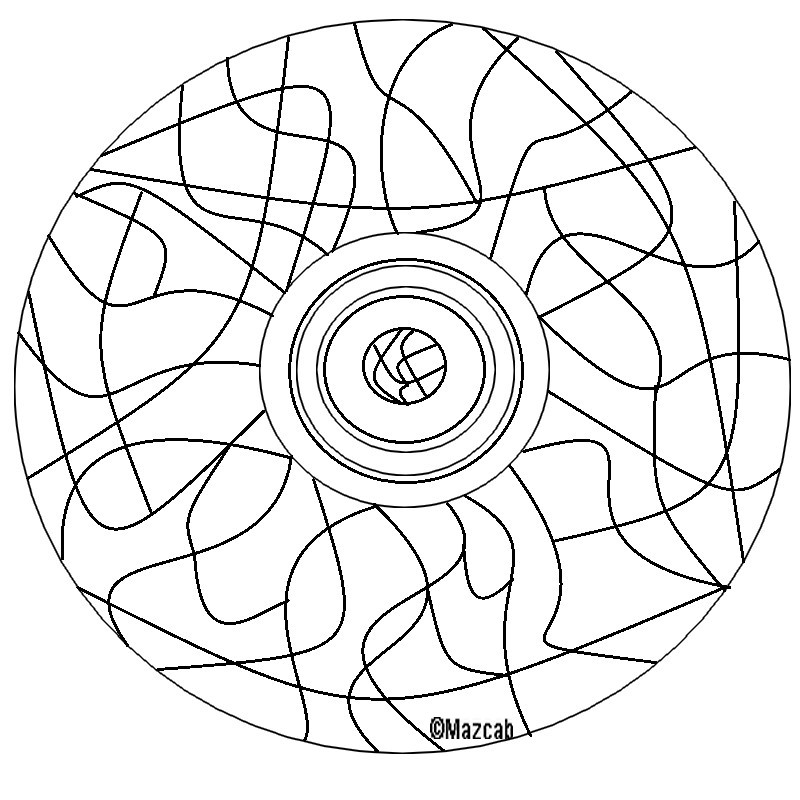 Dessin à colorier: Mandalas pour Enfants (Mandalas) #124289 - Coloriages à Imprimer Gratuits