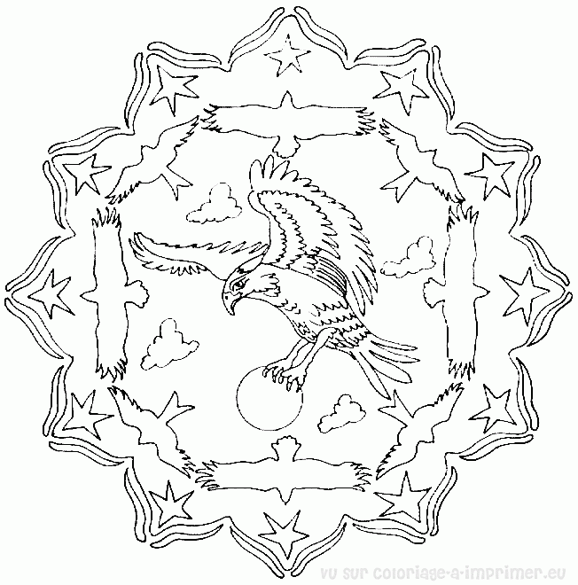 Dessin à colorier: Mandalas pour Enfants (Mandalas) #124295 - Coloriages à Imprimer Gratuits