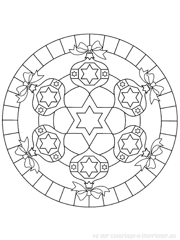 Dessin à colorier: Mandalas pour Enfants (Mandalas) #124301 - Coloriages à Imprimer Gratuits