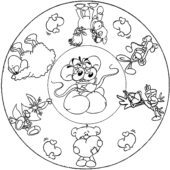 Dessin à colorier: Mandalas pour Enfants (Mandalas) #124306 - Coloriages à Imprimer Gratuits