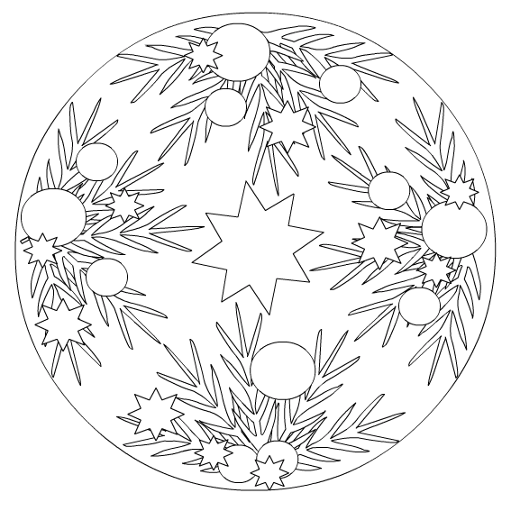 Dessin à colorier: Mandalas pour Enfants (Mandalas) #124317 - Coloriages à Imprimer Gratuits