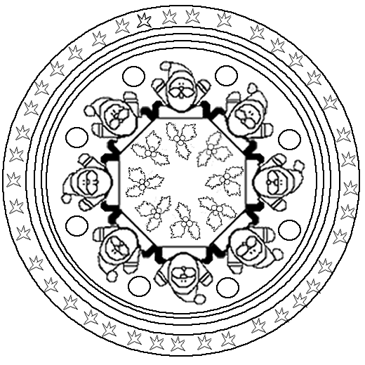 Dessin à colorier: Mandalas pour Enfants (Mandalas) #124337 - Coloriages à Imprimer Gratuits