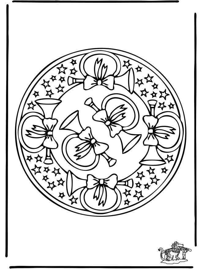 Dessin à colorier: Mandalas pour Enfants (Mandalas) #124380 - Coloriages à Imprimer Gratuits