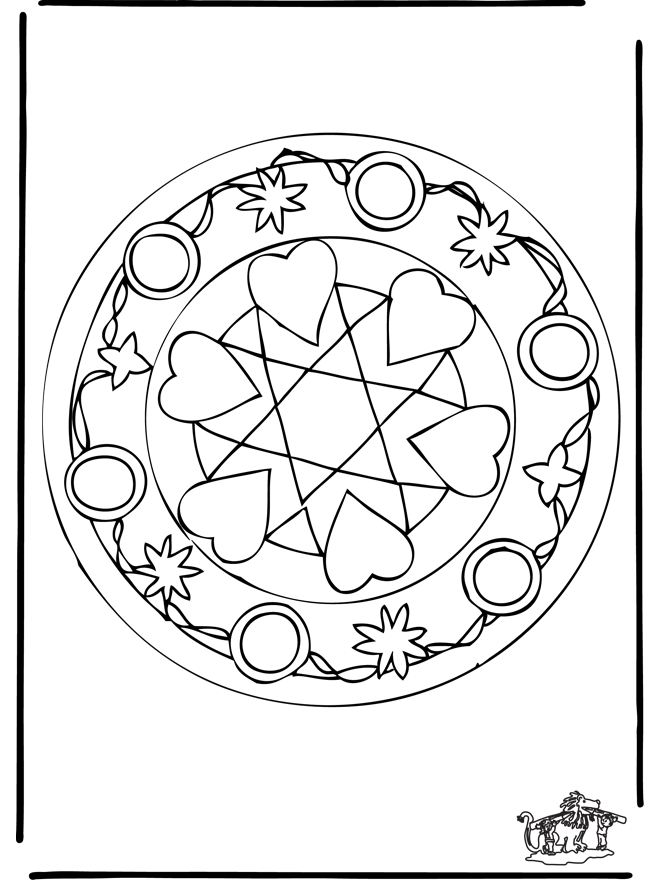 Dessin à colorier: Mandalas pour Enfants (Mandalas) #124389 - Coloriages à Imprimer Gratuits