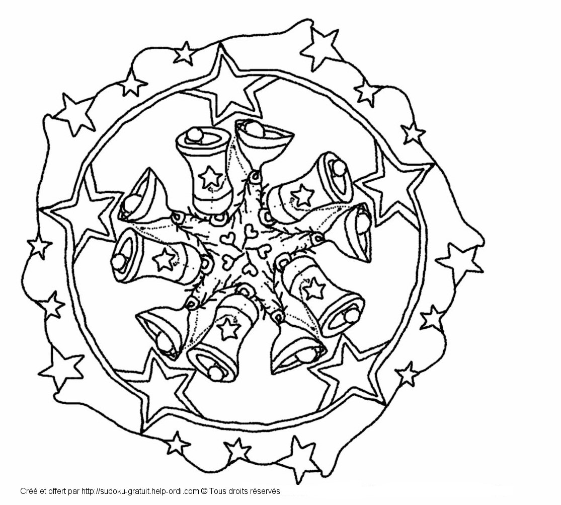 Dessin à colorier: Mandalas pour Enfants (Mandalas) #124420 - Coloriages à Imprimer Gratuits