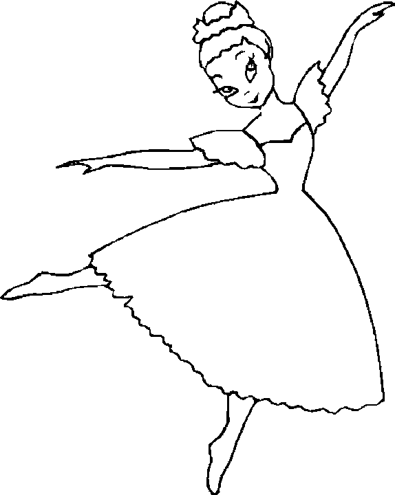 Dessin à colorier: Danseur / Danseuse (Métiers et Professions) #92110 - Coloriages à Imprimer Gratuits