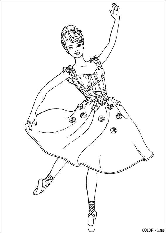 Dessin à colorier: Danseur / Danseuse (Métiers et Professions) #92133 - Coloriages à Imprimer Gratuits
