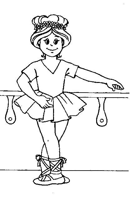 Dessin à colorier: Danseur / Danseuse (Métiers et Professions) #92248 - Coloriages à Imprimer Gratuits