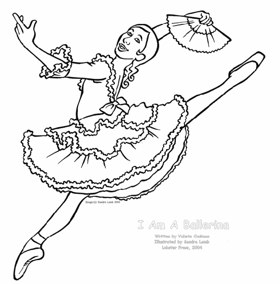 Dessin à colorier: Danseur / Danseuse (Métiers et Professions) #92334 - Coloriages à Imprimer Gratuits
