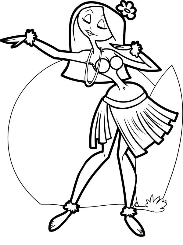 Dessin à colorier: Danseur / Danseuse (Métiers et Professions) #92365 - Coloriages à Imprimer Gratuits