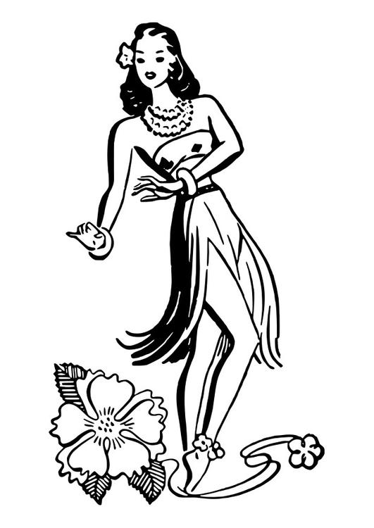 Dessin à colorier: Danseur / Danseuse (Métiers et Professions) #92376 - Coloriages à Imprimer Gratuits