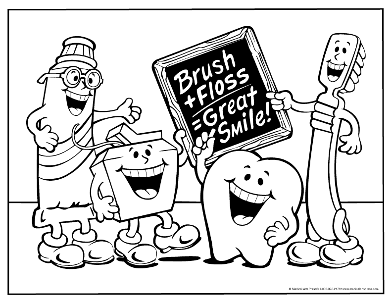 Dessin à colorier: Dentiste (Métiers et Professions) #92842 - Coloriages à Imprimer Gratuits