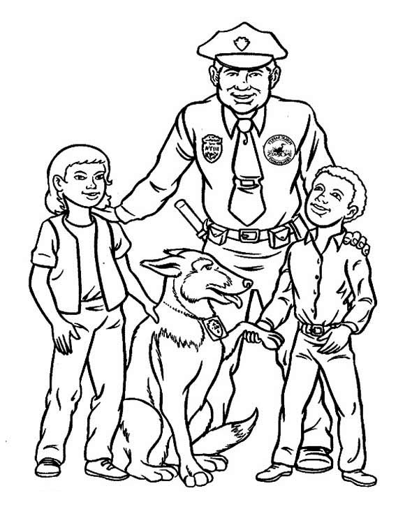 Police K 9 Coloring Pages Coloring Pages