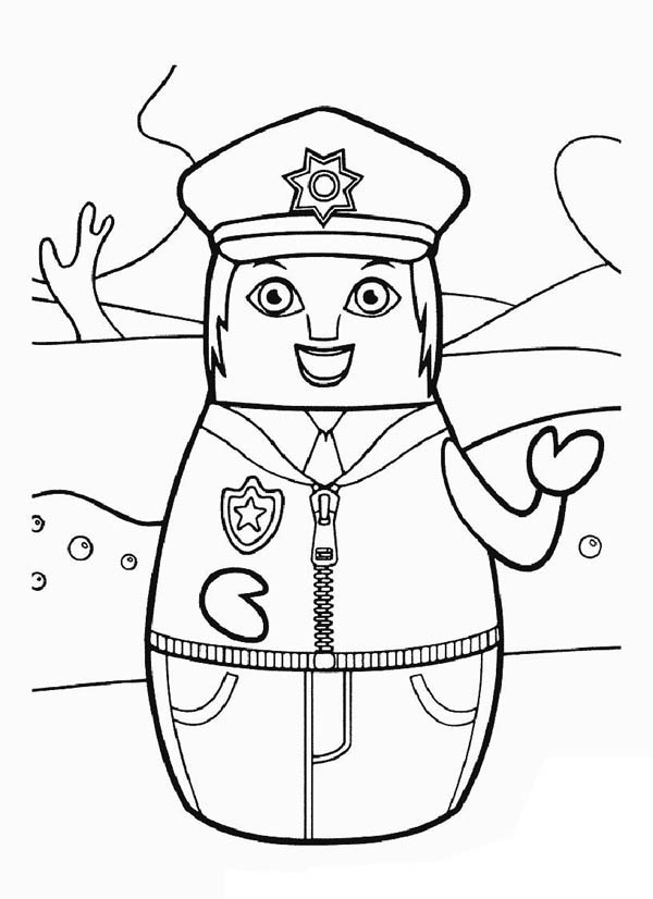 Dessin à colorier: Policier (Métiers et Professions) #105456 - Coloriages à Imprimer Gratuits