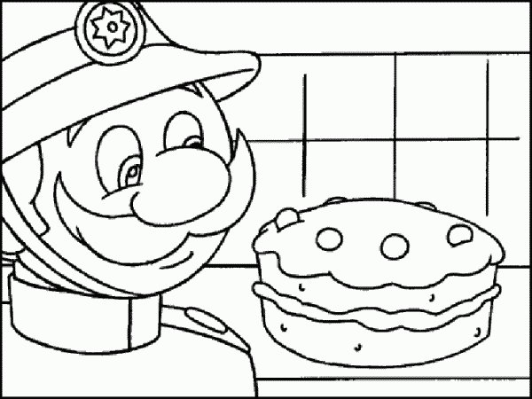 Dessin à colorier: Pompier (Métiers et Professions) #105648 - Coloriages à Imprimer Gratuits