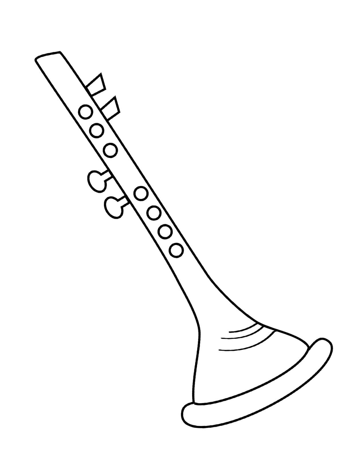 Coloriage gratuit Flûte #173474 de la collection Musique à imprimer