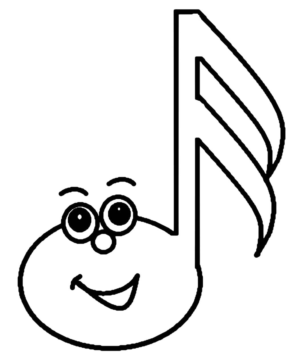 Dessin à colorier: Notes de Musique (Musique) #218764 - Coloriages à Imprimer Gratuits