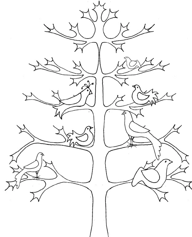 Coloriage gratuit Arbre #154710 de la collection Nature et saisons à imprimer
