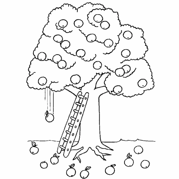 Coloriage gratuit Arbre #154718 de la collection Nature et saisons à imprimer