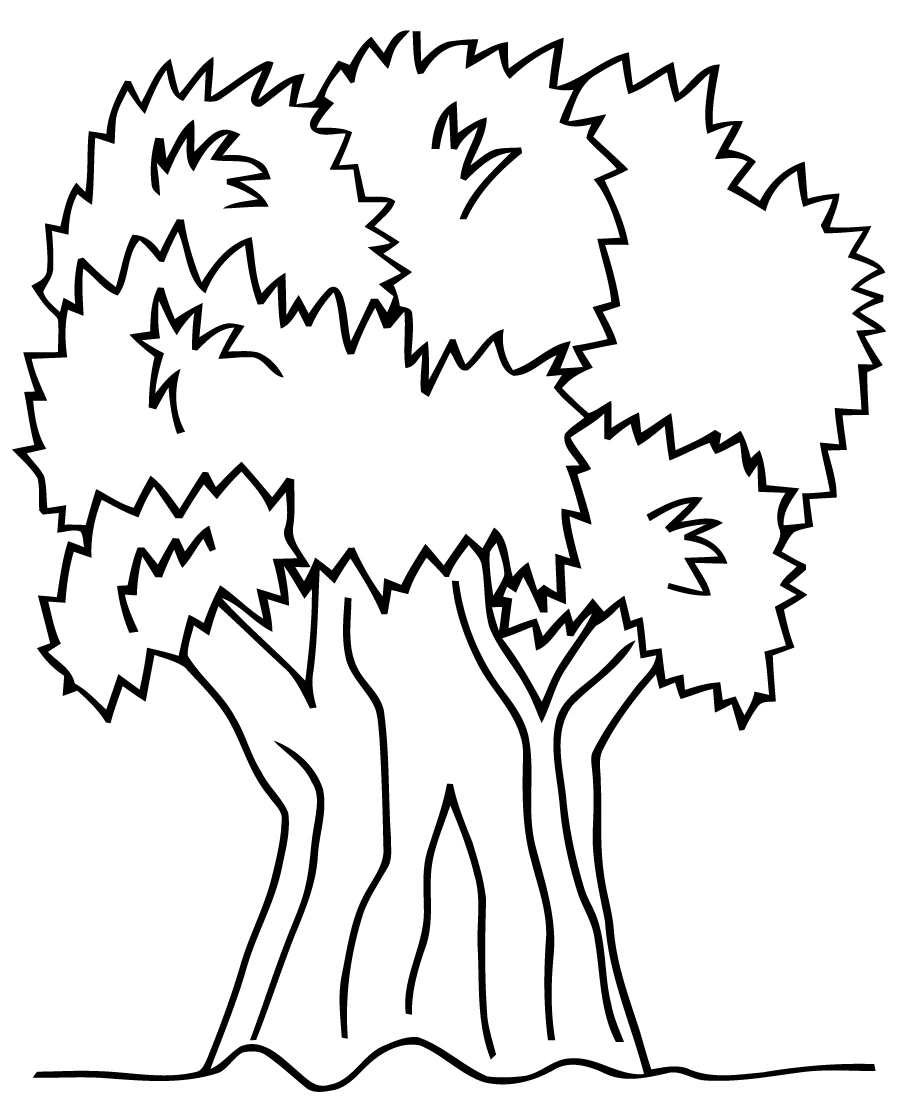 Coloriage gratuit Arbre #154749 de la collection Nature et saisons à imprimer