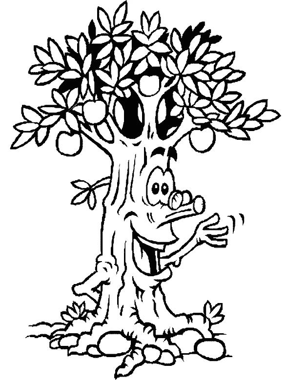 Coloriage gratuit Arbre #154806 de la collection Nature et saisons à imprimer