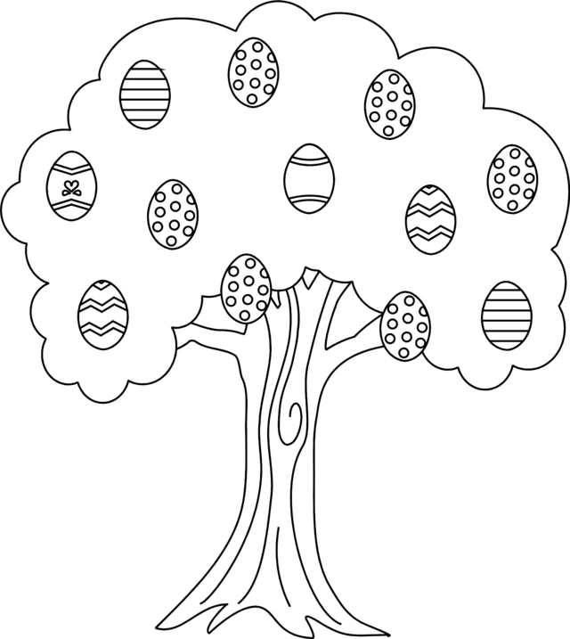 Coloriage gratuit Arbre #154864 de la collection Nature et saisons à imprimer
