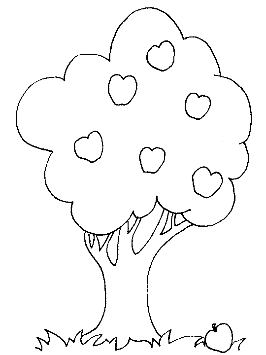 Coloriage gratuit Arbre #154906 de la collection Nature et saisons à imprimer