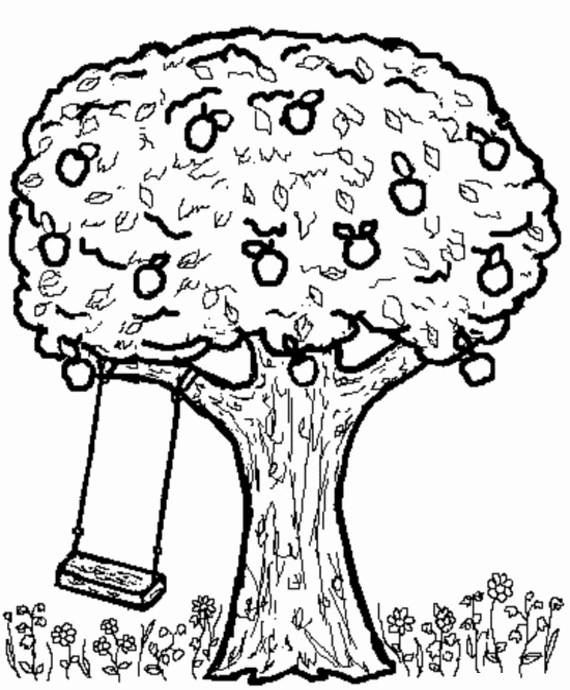 Coloriage gratuit Arbre #154907 de la collection Nature et saisons à imprimer