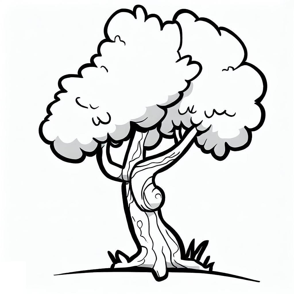 Coloriage gratuit Arbre #190443 de la collection Nature et saisons à imprimer