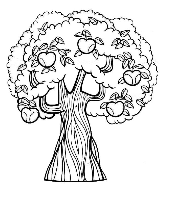 Coloriage gratuit Arbre #190457 de la collection Nature et saisons à imprimer