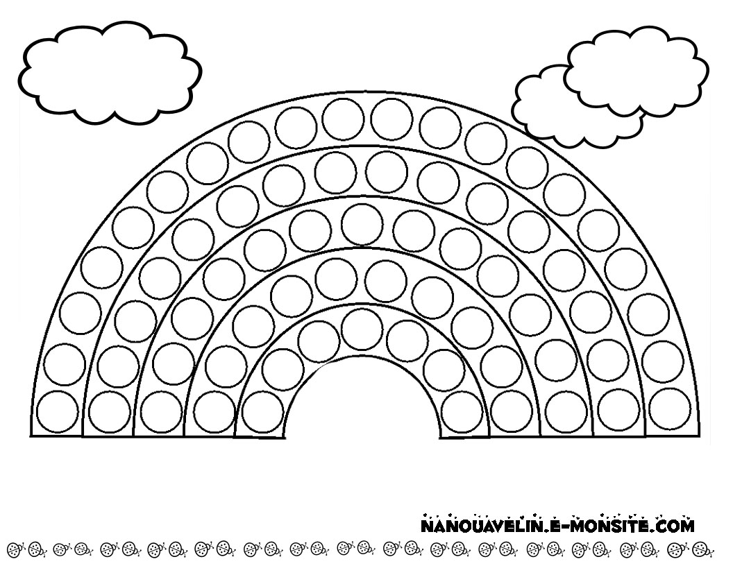 Dessin à colorier: Arc-en-ciel (Nature et saisons) #155276 - Coloriages à Imprimer Gratuits