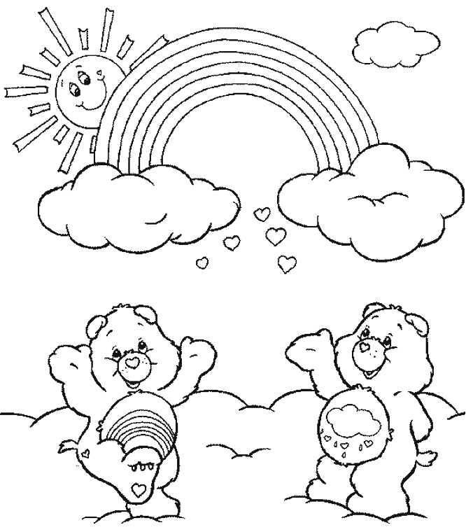 Dessin à colorier: Arc-en-ciel (Nature et saisons) #155278 - Coloriages à Imprimer Gratuits