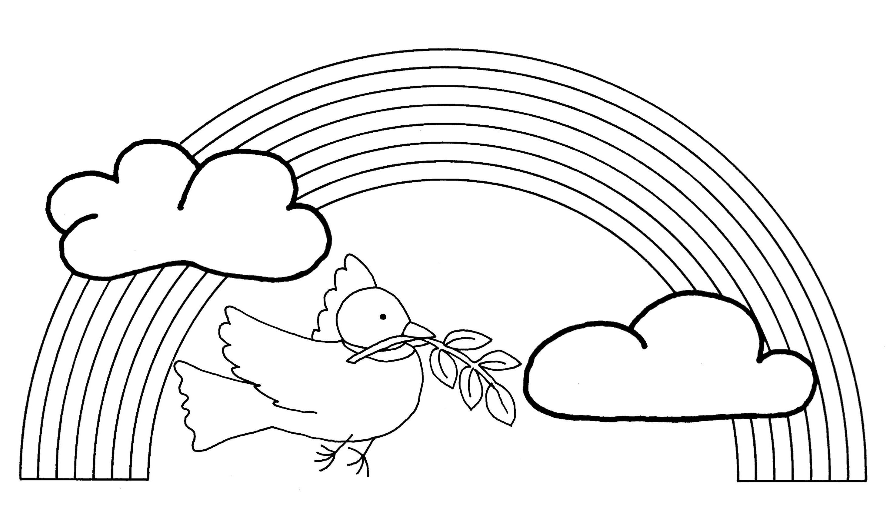 Dessin à colorier: Arc-en-ciel (Nature et saisons) #155285 - Coloriages à Imprimer Gratuits
