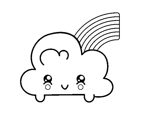 Dessin à colorier: Arc-en-ciel (Nature et saisons) #155297 - Coloriages à Imprimer Gratuits