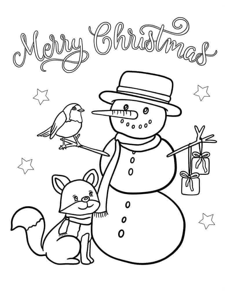 Coloriage gratuit Bonhomme de Neige #219430 de la collection Nature et saisons à imprimer Coloriage gratuit Bonhomme de Neige #219430 de la collection Nature et saisons à imprimer