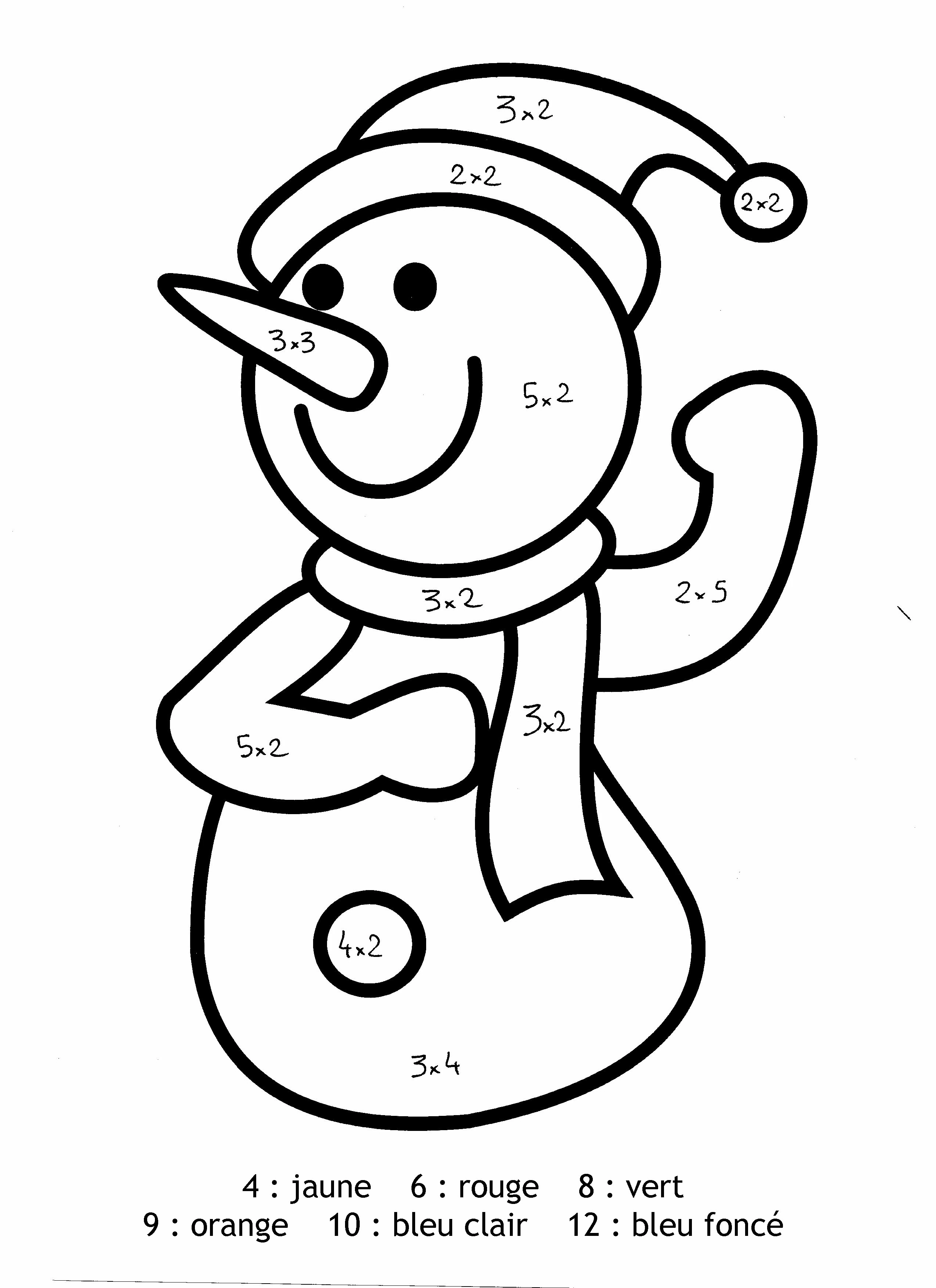 Coloriage gratuit Bonhomme de Neige #89187 de la collection Nature et saisons à imprimer