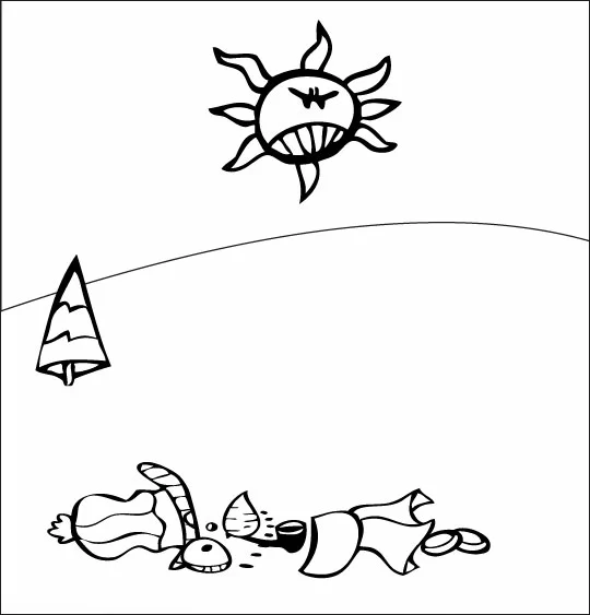 Illustration au trait Bonhomme de Neige #89382 de la collection Nature et saisons à colorier gratuitement