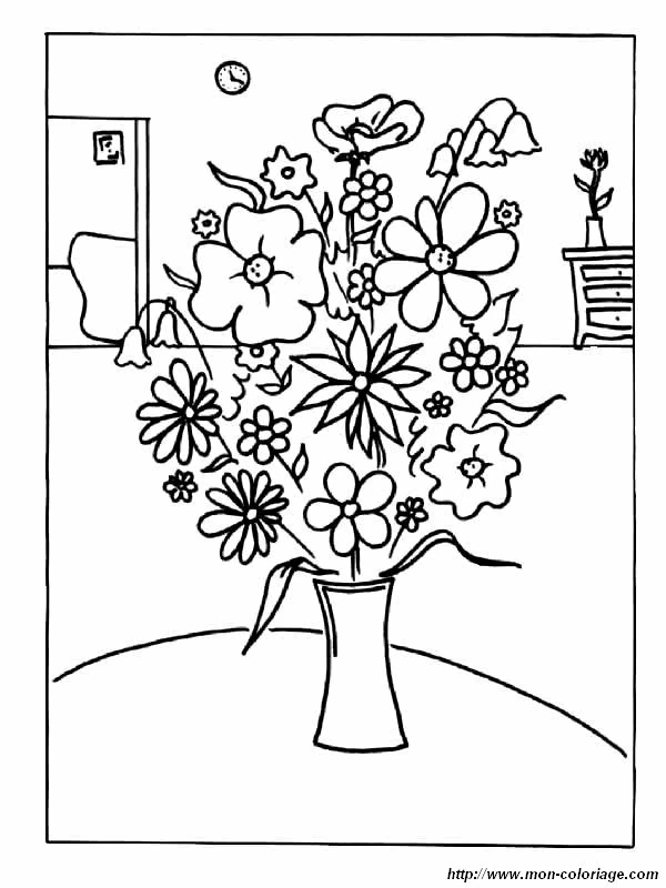 Page de coloriage Bouquet de fleurs #160892, collection Nature et saisons, à imprimer et colorier
