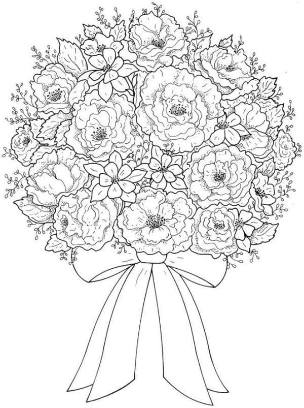 Coloriage gratuit Bouquet de fleurs #195654 de la collection Nature et saisons à imprimer Coloriage gratuit Bouquet de fleurs #195654 de la collection Nature et saisons à imprimer