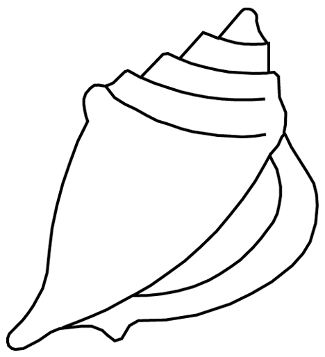 Dessin à colorier: Coquillage (Nature et saisons) #163151 - Coloriages à Imprimer Gratuits