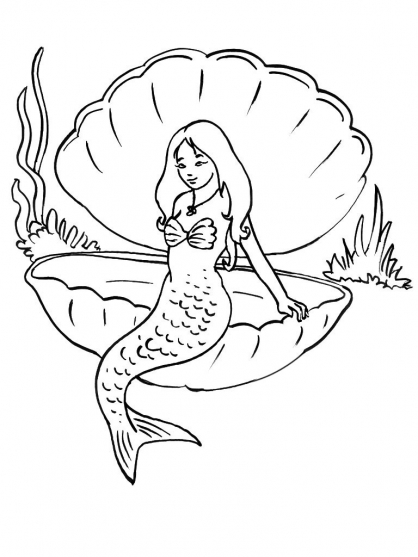 Dessin à colorier: Coquillage (Nature et saisons) #163283 - Coloriages à Imprimer Gratuits