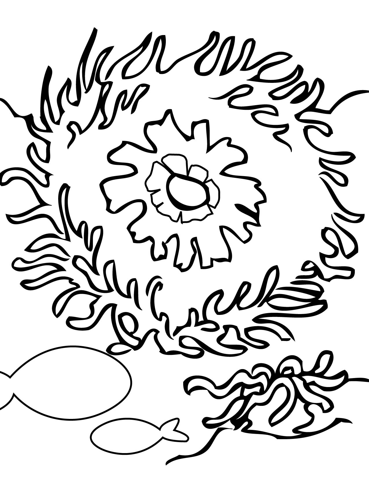Coloriage gratuit Corail #162934 de la collection Nature et saisons à imprimer