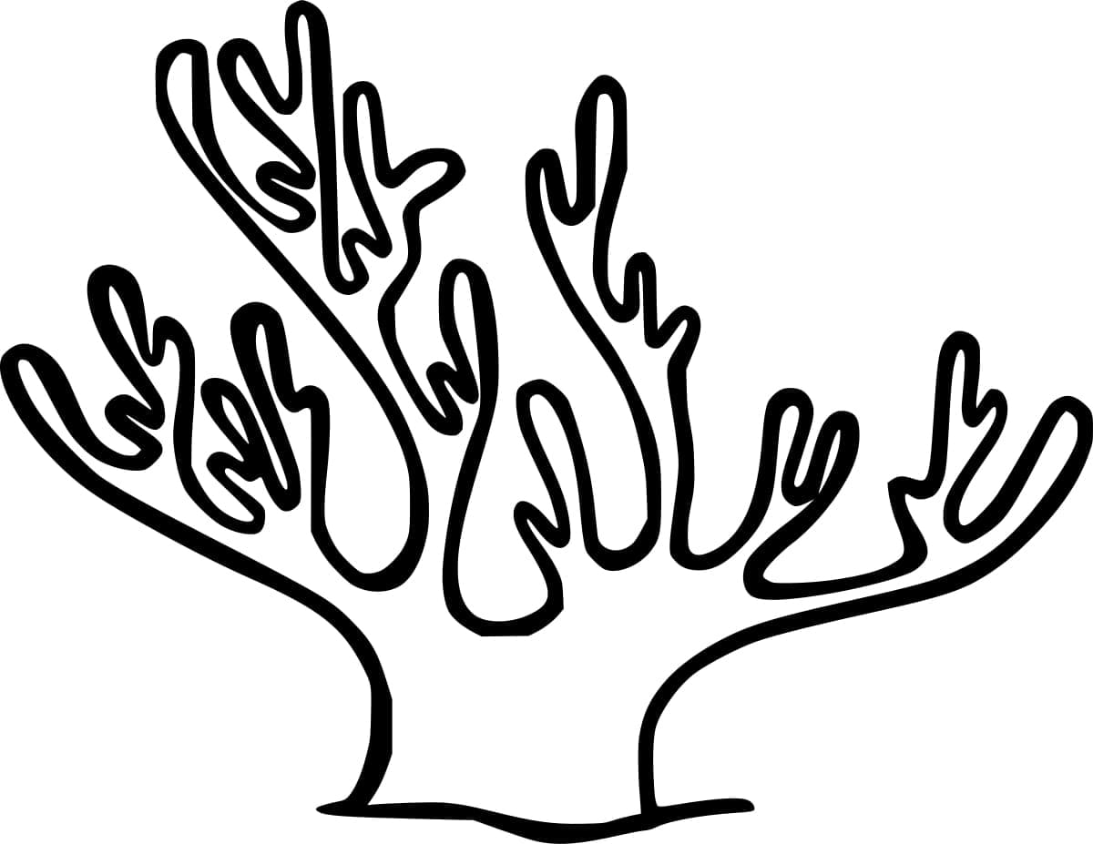 Coloriage gratuit Corail #210295 de la collection Nature et saisons à imprimer