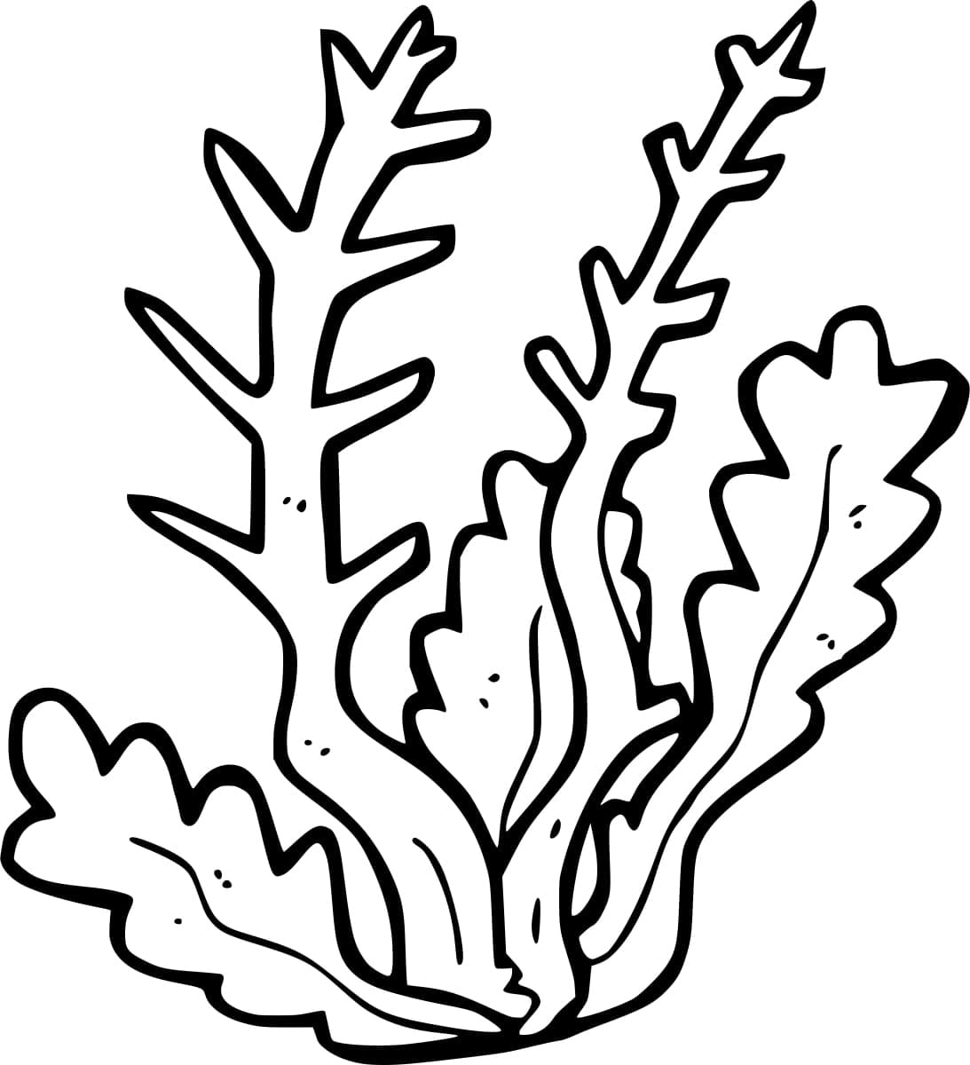 Coloriage gratuit pour enfants et adultes Corail #210300, collection Nature et saisons