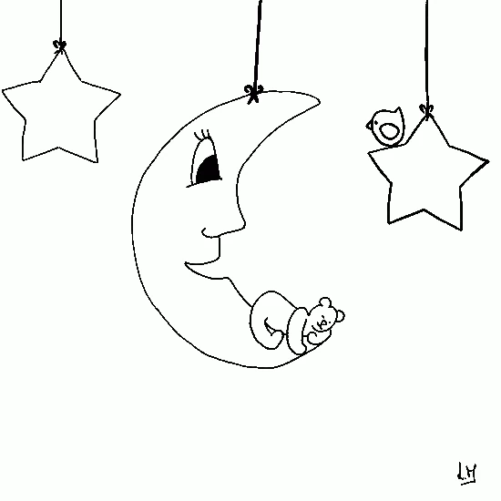 Coloriage Croissant de Lune #162665 à imprimer gratuitement, extrait de la collection Nature et saisons Coloriage Croissant de Lune #162665 à imprimer gratuitement, extrait de la collection Nature et saisons