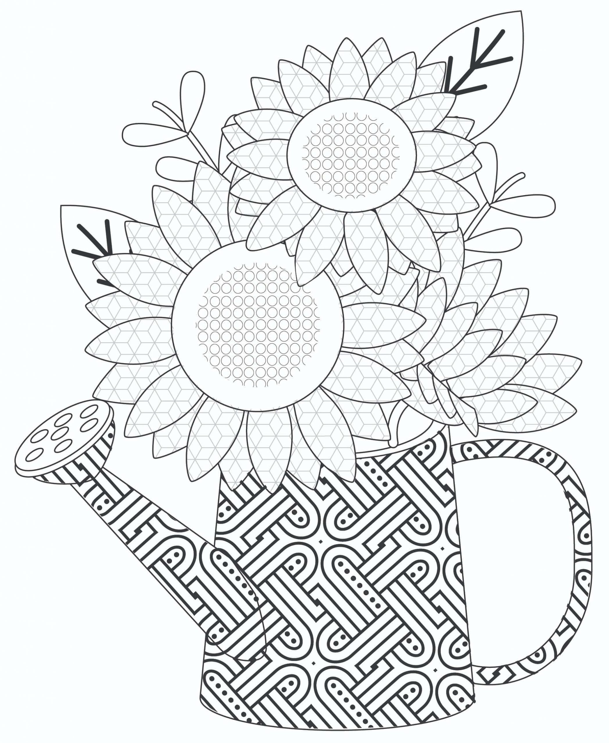 Dessin à colorier: Fleur (Nature et saisons) #170907 - Coloriages à Imprimer Gratuits