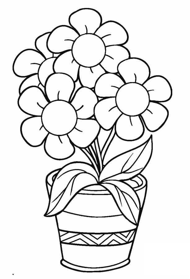 Coloriage gratuit Fleur #170912 de la collection Nature et saisons à imprimer