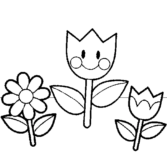 Coloriage gratuit Fleurs #155021 de la collection Nature et saisons à imprimer